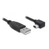 Delock - USB-Kabel - USB (M) zu Mini-USB, Typ B (M) - 50 cm - rechts-gewinkelter Stecker