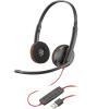 Poly Blackwire 3220 - 3200 Series - Headset - On-Ear - kabelgebunden - USB-A - Schwarz - Skype-zertifiziert, Avaya Certified, Cisco Jabber Certified