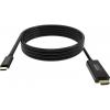 8K bei 60 Hz - USB-C 3.1 (m) zu DP 1.4 (m) - Außendurchmesser 4,5 mm - 32 AWG - 2 m - schwarz