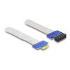 Delock - Externes PCI Express x1 Kabel - PCI Express (M) zu PCI Express (W) - PCIe 3.0 - 20 cm - Silber