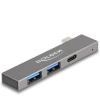 Delock - Hub - schlank, 5 Gbps, mit USB Typ-C - 1 x USB-C + 2 x USB - Desktop