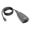 Eaton Tripp Lite Series USB-C to Serial Adapter (DB9) - Keyspan, High-Speed (M / M), Detachable Cable, TAA - Serieller Adapter - USB - RS-232 x 1 - Schwarz - TAA-konform