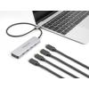 Delock - Hub - 10 Gbps, mit 35 cm Anschlusskabel - 4 x USB-C - Desktop