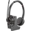 Poly Savi 8220 - Savi 8200 series - Headset - On-Ear - DECT / Bluetooth - kabellos - Adapter USB-A via Bluetooth - Schwarz - Zertifiziert für Microsoft Teams, UC-zertifiziert