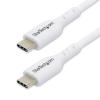 StarTech.com 3.3ft (1m) USB-C Charging Cable, Charge & Sync, 60W (3A) PD, USB 2.0 Laptop Charger Cable - White USB C Charging Cord - USB-Kabel - 24 pin USB-C (M) zu 24 pin USB-C (M) - USB 2.0 - 3 A - 1 m - USB Power Delivery (60W), unterstützt Power
