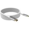 VISION Professional installationstaugliches USB-C-Kabel - 30 JAHRE GARANTIE - USB 3.2 10 Gbps - unterstützt 3-A-Ladestrom - USB-C 3.1 (M) zu USB-C 3.1 (M) - Außendurchmesser 4,5 mm - 22 + 30 AWG 4 m - Weiß
