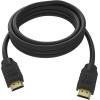 VISION Professional installationstaugliches HDMI-Kabel - 30 JAHRE GARANTIE - 4K - HDMI-Version 2.0 - Vergoldete Anschlüsse - Ethernet - HDMI (M) zu HDMI (M) - Außendurchmesser 7,3 mm - 28 AWG - 5 m - Schwarz