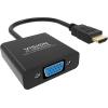 VISION Professional installationstauglicher Adapter HDMI zu VGA - 30 JAHRE GARANTIE - Maximale Auflösung 1920 x 1080 - Keine Konvertierung von VGA zu HDMI - HDMI (M) zu VGA (F) - Außendurchmesser 5,0 mm - Gesamtlänge 230 mm - Schwarz