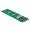 Delock M.2 Key M to 1 x OCuLink SFF-8612 Converter - Schnittstellenadapter - M.2 Card