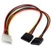 StarTech.com SATA Y-Stromkabel - Splitter Power Y-Kabel mit 2 x SATA intern 1 x Molex (Stecker) 2 x SATA Power (15 pin) Buchse 30cm - Netzteil - interne Stromversorgung, 4-polig (M) zu SATA-Stromstecker (W) - für P / N: BRACKET125PTP, HSB13SATSASB, HSB