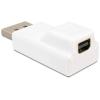 Delock - DisplayPort-Adapter - DisplayPort (M) zu Mini DisplayPort (W) - weiß