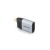 DICOTA - Videoadapter - 24 pin USB-C männlich zu HDMI, 24 pin USB-C weiblich - Silber - USB-Stromversorgung (100 W), Support von 4K 60 Hz