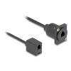 Delock - Netzwerkkabel - RJ-10 (W) zu RJ-10 (W) D-Sub - 30 cm - Schwarz