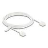 Delock RJ45 Netzwerkkabel Cat.6 UTP Ultra Slim 3 m weiß mit kurzen Steckern