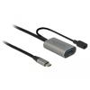 Aktives USB 3.1 Gen 1 Verlängerungskabel USB Type-C" zu USB Typ-A 5 m Delock