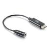 C2G USB C to 3.5mm Audio Adapter - USB C to AUX Cable - USB C to Headphone Jack - Adapter USB-C auf Klinkenstecker - 24 pin USB-C männlich zu mini-phone stereo 3.5 mm weiblich
