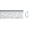 Logitech Slim Wireless Combo MK470 - Tastatur-und-Maus-Set - kabellos - 2.4 GHz - Deutsch - Off-White