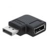 DisplayPort 1.4 Adapter Stecker zu Buchse 90 links gewinkelt 8K 60 Hz Delock