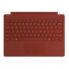 Microsoft Surface Pro Signature Type Cover - Tastatur - mit Trackpad - hinterleuchtet - QWERTY - Englisch - Poppy Red - kommerziell - für Surface Pro 7