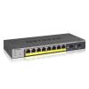 GS110TP 10-Port Gigabit Smart Managed pro Switch mit PoE 8 Gigabit Kupfer,  2 Gigabit Fiber Ports, Insight Managed, Desktop, lüfterl