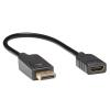 Eaton Tripp Lite Series DisplayPort to HDMI Video Adapter Video Converter (M / F), HDCP, Black, 1 ft. - Videoadapter - DisplayPort männlich zu HDMI weiblich - 30.48 cm - Schwarz - geformt