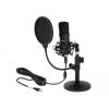Delock Professionelles USB Kondensator Mikrofon Set für Podcasting und Gaming