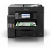Epson EcoTank ET-5800 - Multifunktionsdrucker - Farbe - Tintenstrahl - A4 (210 x 297 mm) (Original) - A4 (Medien) - bis zu 25 Seiten / Min. (Drucken) - 550 Blatt - 33.6 Kbps - USB 2.0, LAN, Wi-Fi(ac) - Schwarz