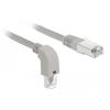 Delock Netzwerkkabel RJ45 Cat.6A S / FTP unten gewinkelt / gerade 1 m