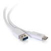 C2G 6ft USB C to USB A Cable - USB 3.2 - 5Gbps - White - M / M - USB-Kabel - USB Typ A (M) zu 24 pin USB-C (M) - USB 3.1 - 30 V - 3 A - 1.83 m - weiß