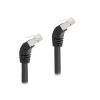 Delock RJ45 Netzwerkkabel Cat.6A S / FTP 45 Grad nach unten gewinkelt 5 m schwarz