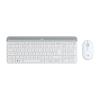 Logitech Slim Wireless Combo MK470 - Tastatur-und-Maus-Set - kabellos - 2.4 GHz - Chinesisch - Off-White