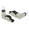 Delock RJ45 Stecker feldkonfektionierbar Cat.6A Metall gewinkelt