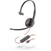 Poly Blackwire C3215 - Blackwire 3200 Series - Headset - On-Ear - kabelgebunden - 3,5 mm Stecker, USB-C - Schwarz - Zertifiziert für Skype für Unternehmen, Avaya Certified, Cisco Jabber Certified - Replaces Poly SKU 209750-22