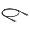 Delock - USB-Kabel - 24 pin USB-C (M) zu 24 pin USB-C (M) - 20 V - 5 A - 50 cm - USB-Stromversorgung (100 W), unterstützt Power Delivery 3.0, E-marker - Schwarz