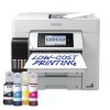 Epson EcoTank Pro ET-5885 - Multifunktionsdrucker - Farbe - Tintenstrahl - ITS - A4 / Legal (Medien) - bis zu 25 Seiten / Min. (Drucken) - 250 Blatt - 33.6 Kbps - USB, LAN, Wi-Fi, USB-Host, NFC