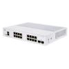 Cisco CBS350-16T-2G managed Layer3 Switch: - 16x10 / 100 / 1000 Base-T (RJ45) + 2xGE SFP Uplink Ports, - Switching Capacity:36Gbps, incl. rack-&wallmount Kit, - kein stacking, kein PoE,