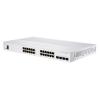 Cisco CBS350-24T-4X managed stackable Layer3 Switch: - 24x10 / 100 / 1000 Base-T (RJ45) + 4x10GE SFP+ Uplink Ports, - Switching Capacity:128Gbps, incl. rack-&wallmount Kit, - max.Stack:4Stk / 192Ports / 10Gbps, kein PoE,