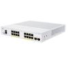 Cisco CBS350-16P-2G managed Layer3 Switch: - 16x10 / 100 / 1000 Base-T (RJ45) + 2xGE SFP Uplink Ports, - Switching Capacity:36Gbps, incl. rack-&wallmount Kit, - kein stacking, liefert 120W PoE+,