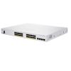 Cisco CBS350-24FP-4X managed stackable Layer3 Switch: - 24x10 / 100 / 1000 Base-T (RJ45) + 4x10GE SFP+ Uplink Ports, - Switching Capacity:128Gbps, incl. rack-&wallmount Kit, - max.Stack:4Stk / 192Ports / 10Gbps, liefert 370W PoE+,