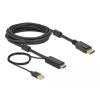 Delock HDMI zu DisplayPort Kabel 4K 30 Hz 5 m