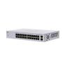 Cisco Business 110 Series 110-24T - Switch - unmanaged - 24 x 10 / 100 / 1000 + 2 x Kombi-Gigabit-SFP - Desktop, an Rack montierbar, wandmontierbar