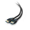 C2G 18in 4K HDMI Cable - Performance Series Cable - Ultra Flexible - M / M - High Speed - HDMI-Kabel - HDMI männlich zu HDMI männlich - 50 cm - Schwarz