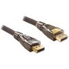 Delock - DisplayPort-Kabel - DisplayPort (M) zu DisplayPort (M) - 1 m - Anthrazit