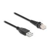 Delock RJ50 zu USB 2.0 Typ-A Barcodescanner Kabel 3 m