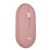 Logitech Pebble Mouse 2 M350s - Maus - optisch - 3 Tasten - kabellos - Bluetooth 5.2 LE - Tonal Rose