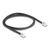Delock Telefonkabel RJ11 Stecker zu RJ11 Stecker schwarz 1 m