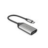 HyperDrive - Videoadapter - 24 pin USB-C männlich zu HDMI weiblich - Silber - Support von 8K 60 Hz, Support von 4K 144 Hz