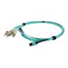 AddOn - Fan-out-Kabel - MPO / PC Multimode (W) zu LC / PC Multimode (M) - 5 m - Glasfaser - 50 Mikrometer - OM3 - halogenfrei - Aquamarin