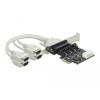 Delock PCI Express Karte zu 4 x Seriell RS-232 mit Spannungsversorgung 5 V / 12 V