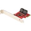 StarTech.com PCIe SATA Controller Karte - 4 Port SATA 3 Erweiterungskarte / Kontroller - 6Gbit / s - Full / Low-Profile Blende - PCI Express Festplatten / SSD kontroller / Adapter (4P6G-PCIE-SATA-CARD) - Speicher-Controller - SATA 6Gb / s - Low-Profile -